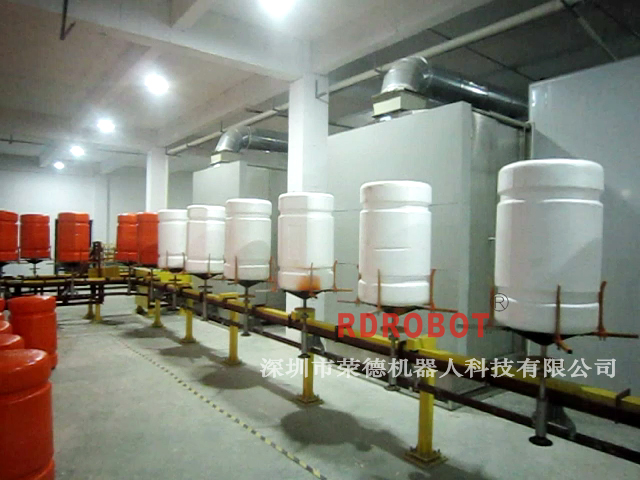 海洋浮桶在線(xiàn)自動(dòng)噴涂生產(chǎn)線(xiàn)